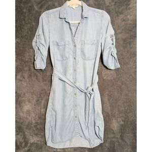 Cloth‎ & Stone Super Soft Denim Shirt Dress Size XS